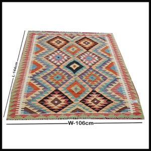 Handcrafted Traditional Kilim Rug Size ( W-106cm x L-144cm )