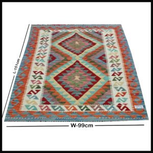Handcrafted Traditional Kilim Rug Size ( W-99cm x L-151cm )