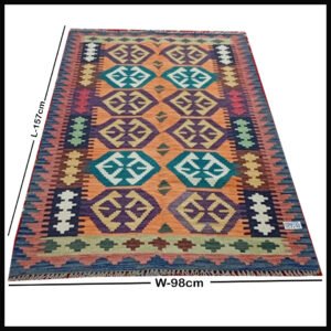 Handcrafted Traditional Kilim Rug Size ( W-98cm x H-157cm )