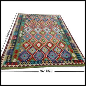 Handcrafted Traditional Kilim Rug Size ( W-178cm x L-250cm )