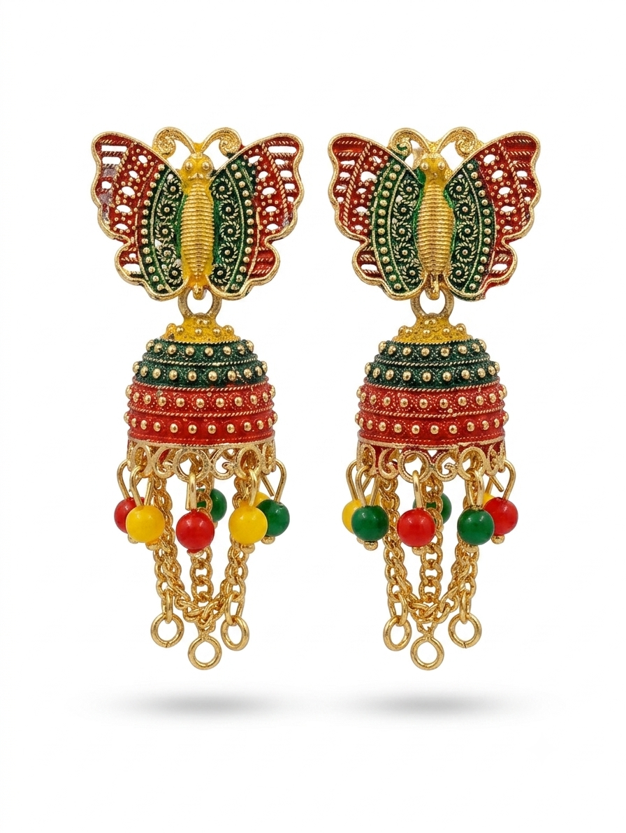 Elegant Handcrafted Earrings – Sparkle with Timeless Style - Image 3