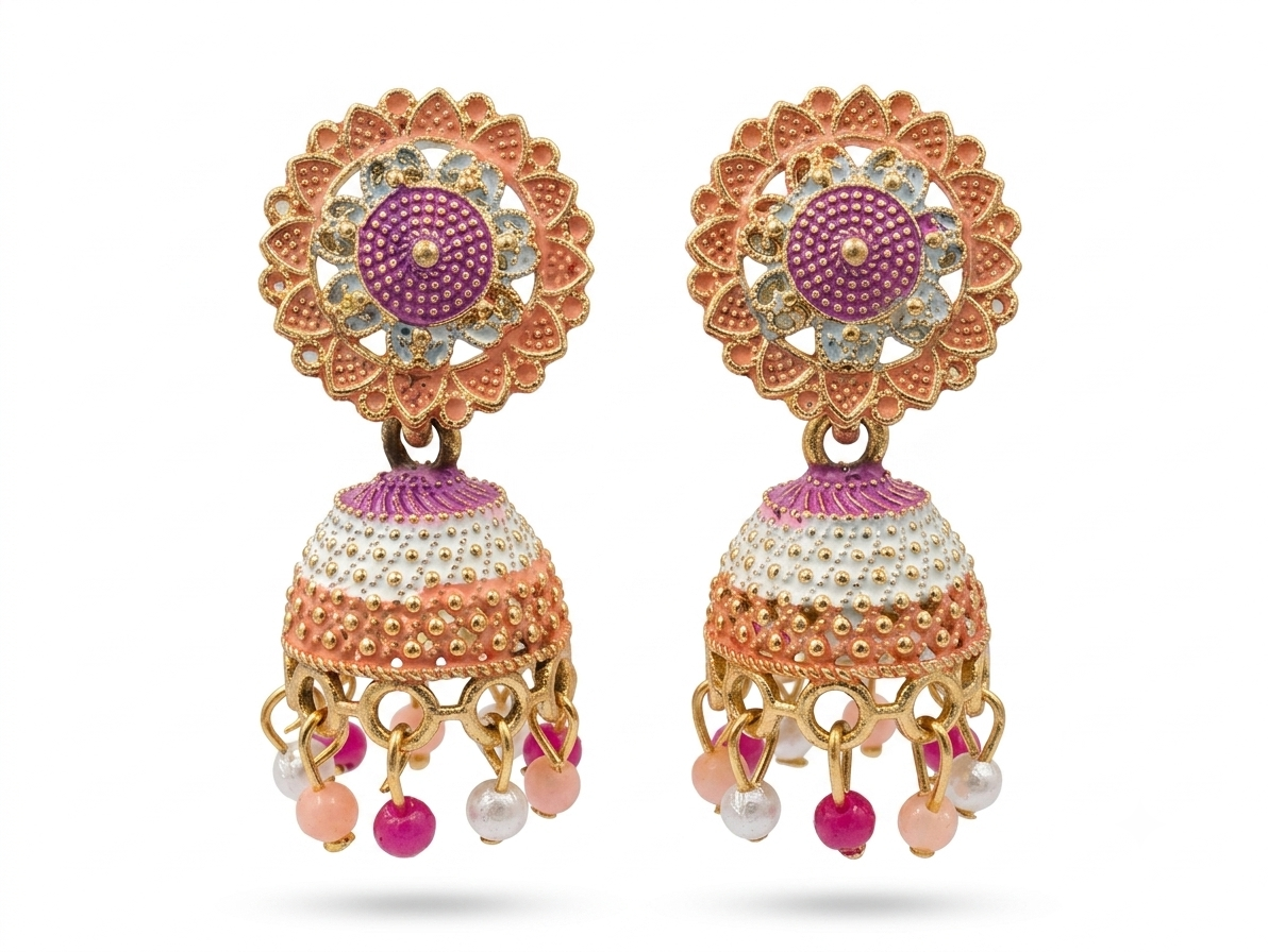 Elegant Handcrafted Earrings – Sparkle with Timeless Style - Image 3