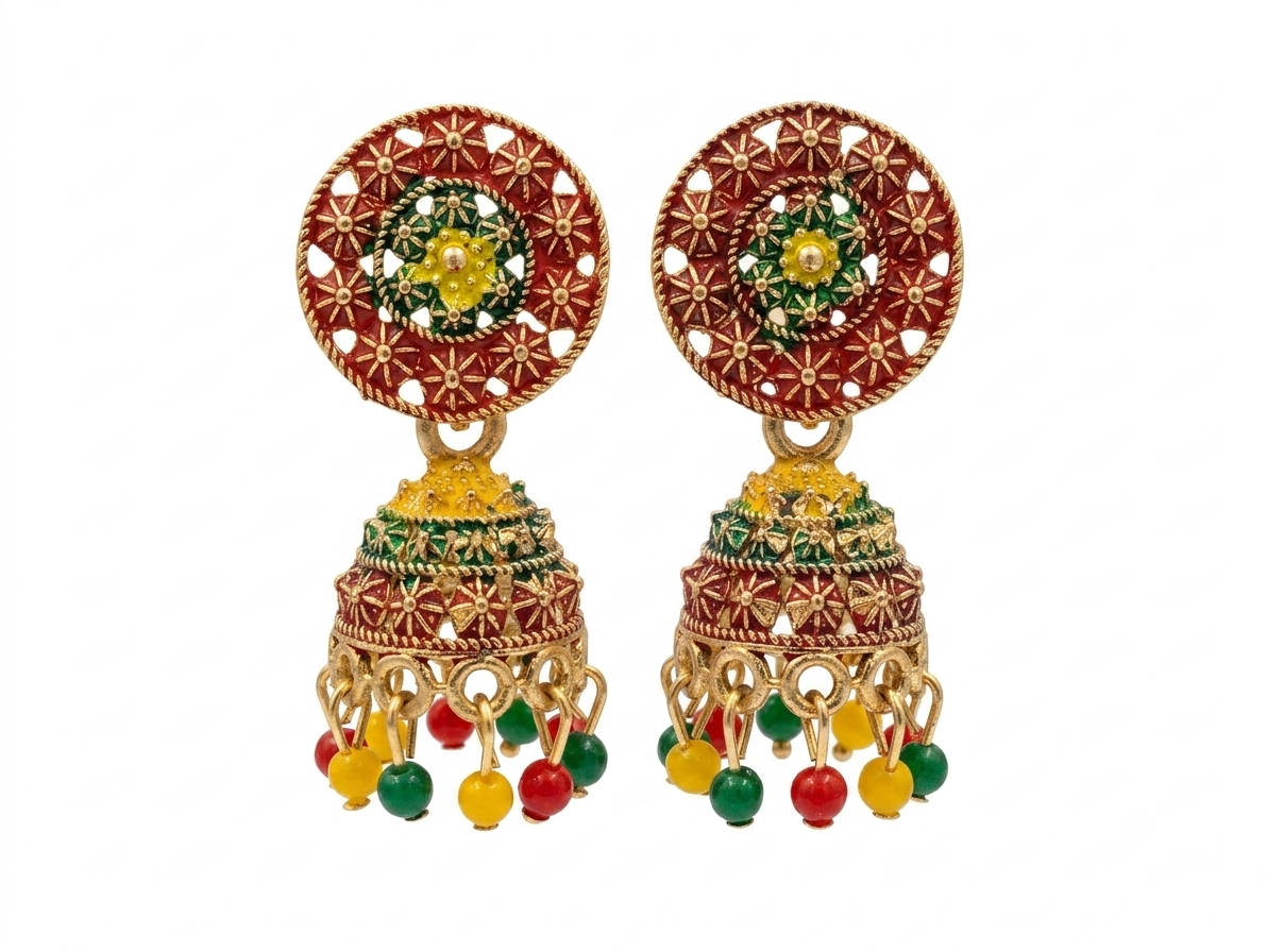 Elegant Handcrafted Earrings – Sparkle with Timeless Style - Image 3