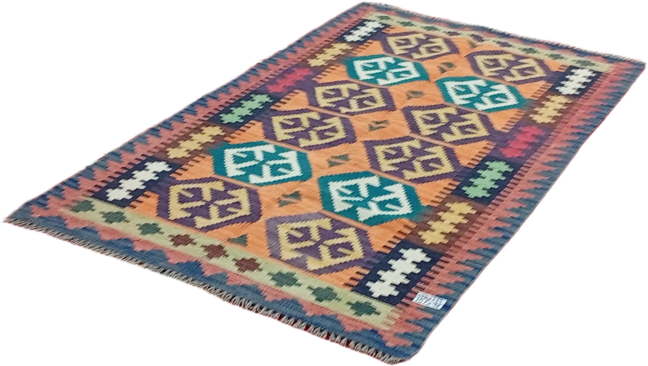 Handcrafted Traditional Kilim Rug Size ( W-98cm x H-157cm ) - Image 4