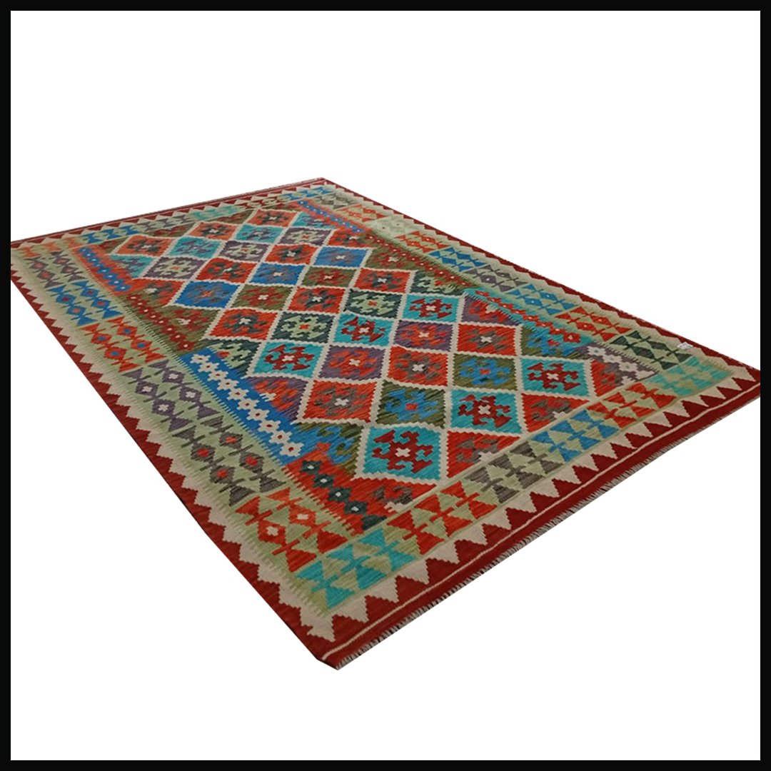 Handcrafted Traditional Kilim Rug Size ( W-180cm x L-261cm ) - Image 3