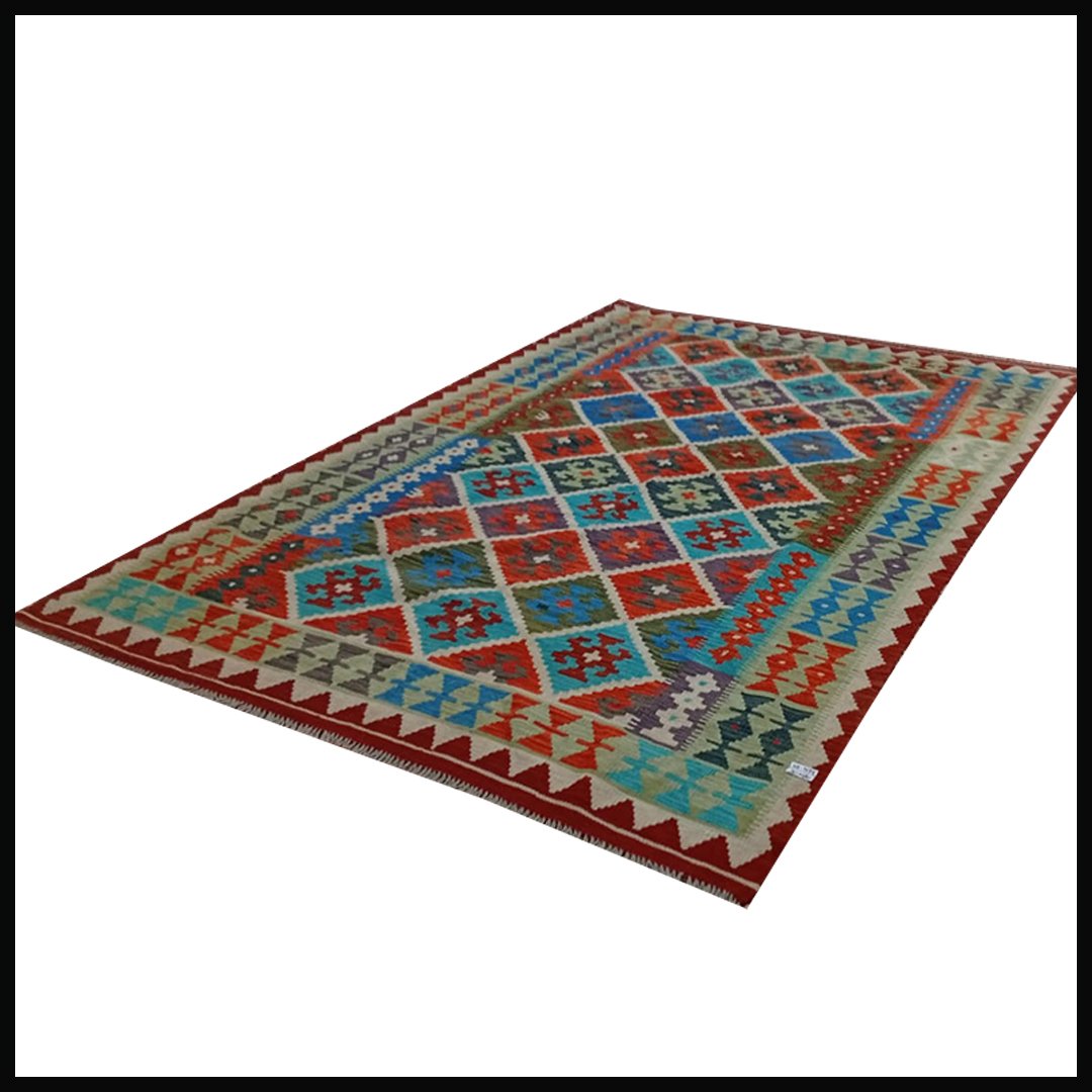 Handcrafted Traditional Kilim Rug Size ( W-180cm x L-261cm ) - Image 4