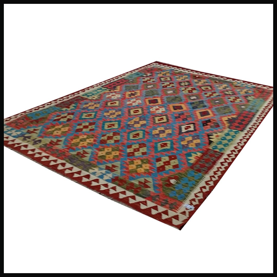Handcrafted Traditional Kilim Rug Size ( W-179cm x L-258cm ) - Image 3