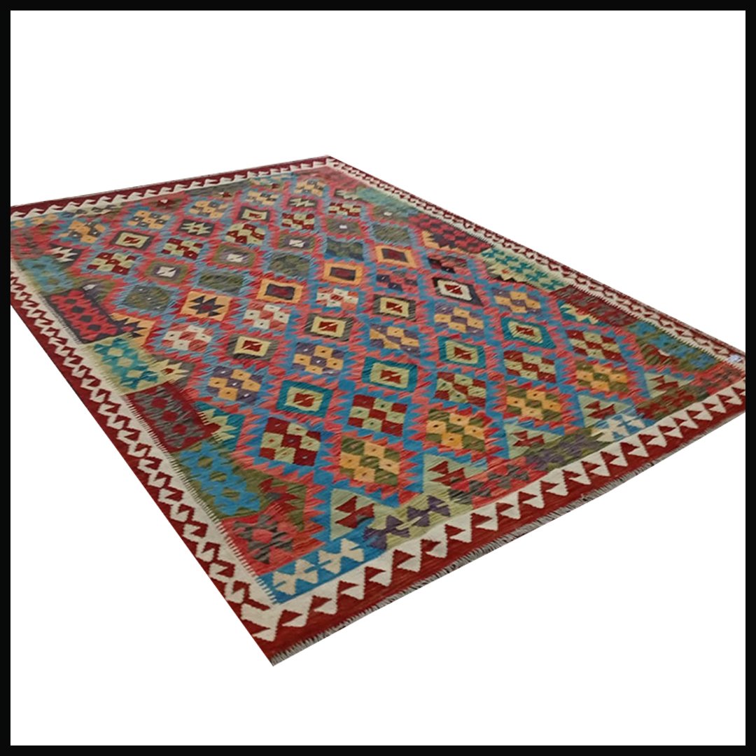 Handcrafted Traditional Kilim Rug Size ( W-179cm x L-258cm ) - Image 4