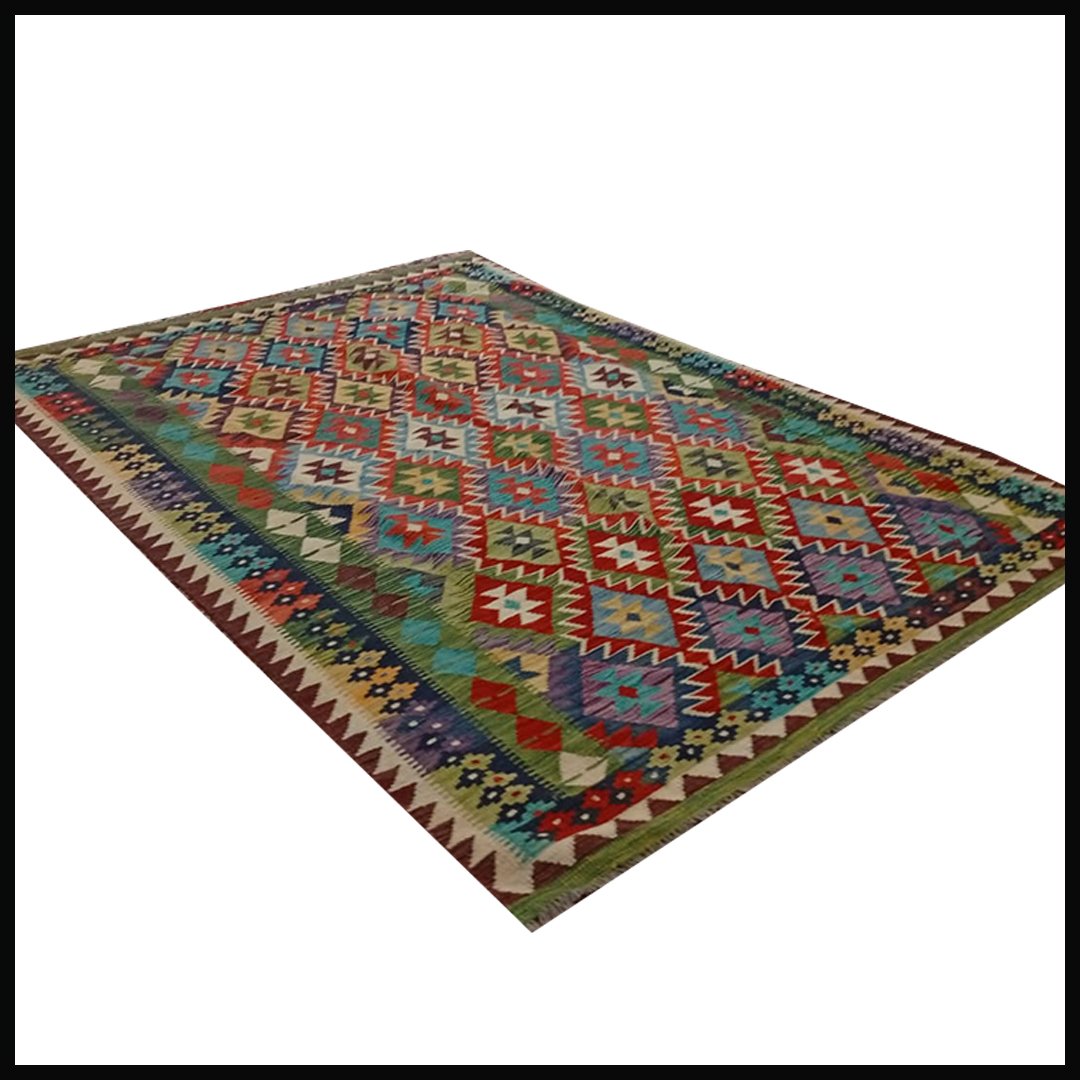 Handcrafted Traditional Kilim Rug Size ( W-178cm x L-250cm ) - Image 3
