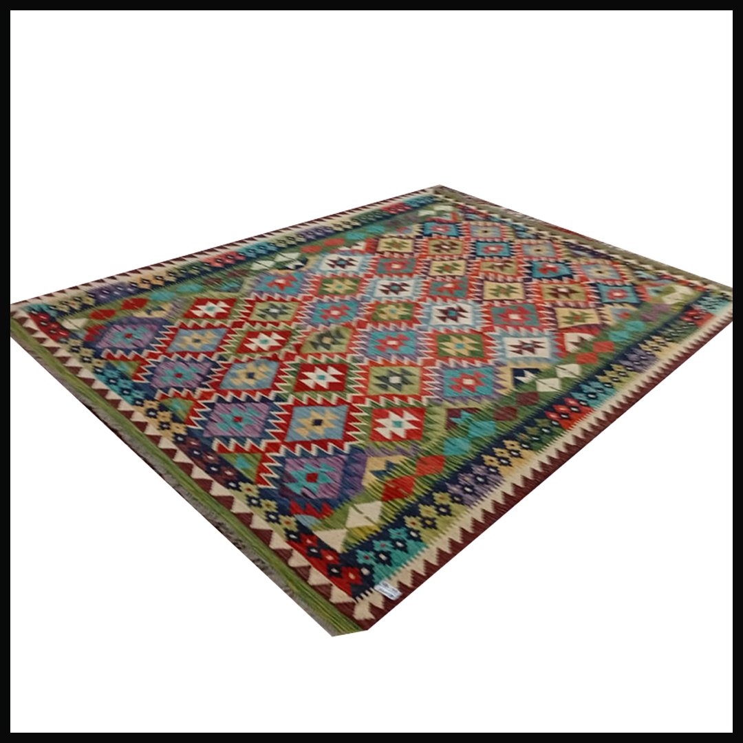 Handcrafted Traditional Kilim Rug Size ( W-178cm x L-250cm ) - Image 4