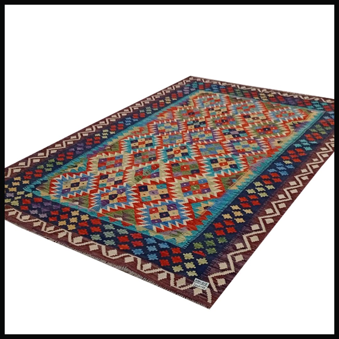 Handcrafted Traditional Kilim Rug Size ( W-177cm x L-260cm ) - Image 3