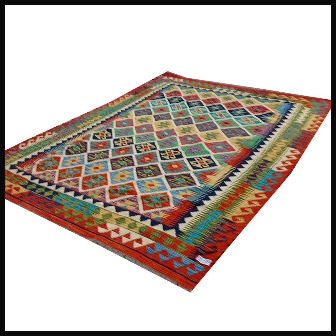 Handcrafted Traditional Kilim Rug Size ( W-184cm x L-261cm ) - Image 3