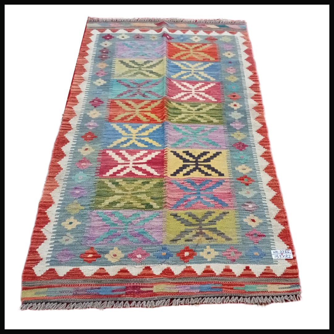Handcrafted Traditional Kilim Rug Size ( W-82cm x L-158cm ) - Image 4