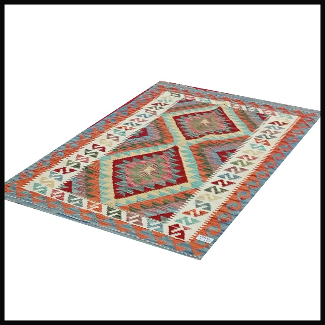Handcrafted Traditional Kilim Rug Size ( W-99cm x L-151cm ) - Image 4