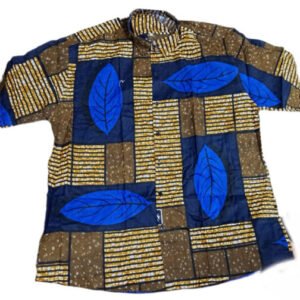 African Wax Print Shirt – Handmade Ankara Shirt for Men