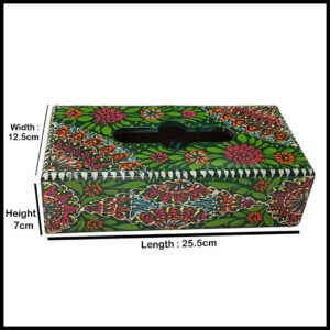 Truck Art Hand-Painted Tissue Box – Traditional Decorative Wooden Cover