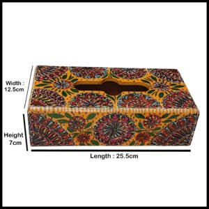 Truck Art Hand-Painted Tissue Box – Traditional Decorative Wooden Cover
