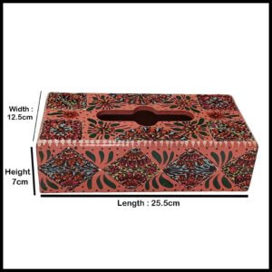 Truck Art Hand-Painted Tissue Box – Traditional Decorative Wooden Cover