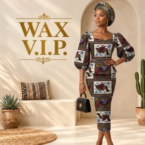 African Wax Fabric/Wax Clothes/Ghanaian Wax Print/Nigerian Ankara. 6 Yards Piece