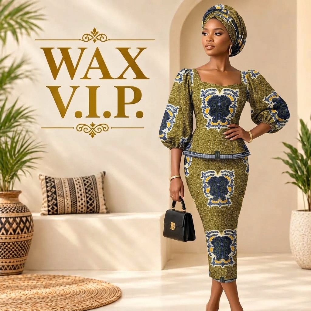 African Wax Fabric/Wax Clothes/Ghanaian Wax Print/Nigerian Ankara. 6 Yards Piece