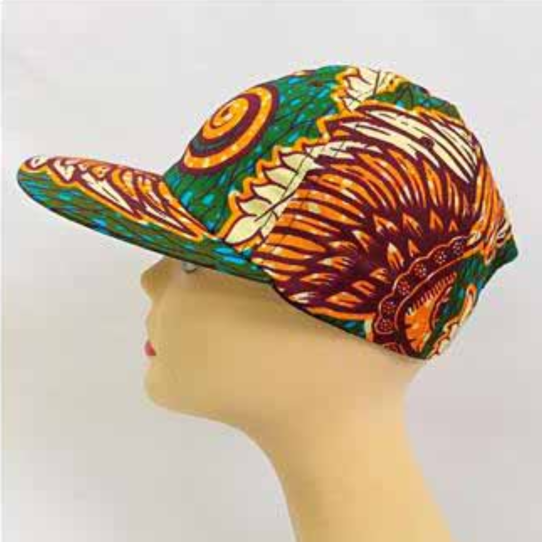 African Wax Print Cap - Image 4