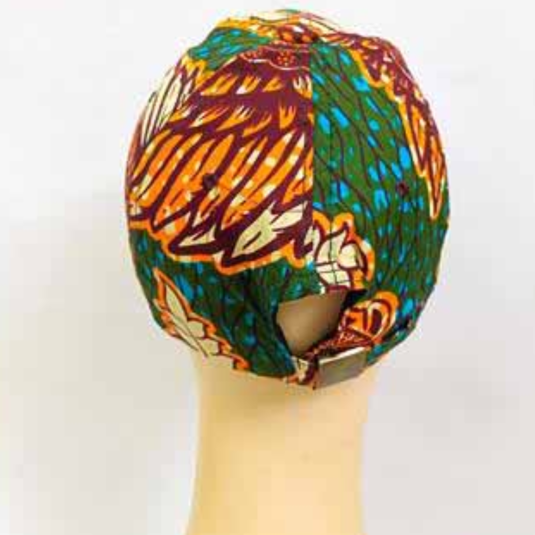 African Wax Print Cap - Image 3