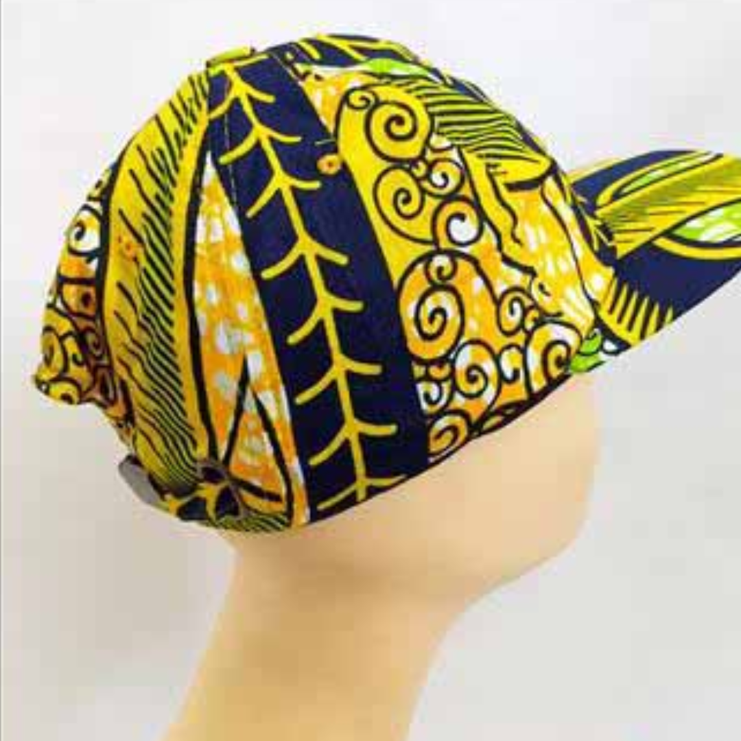 African Wax Print Cap - Image 4