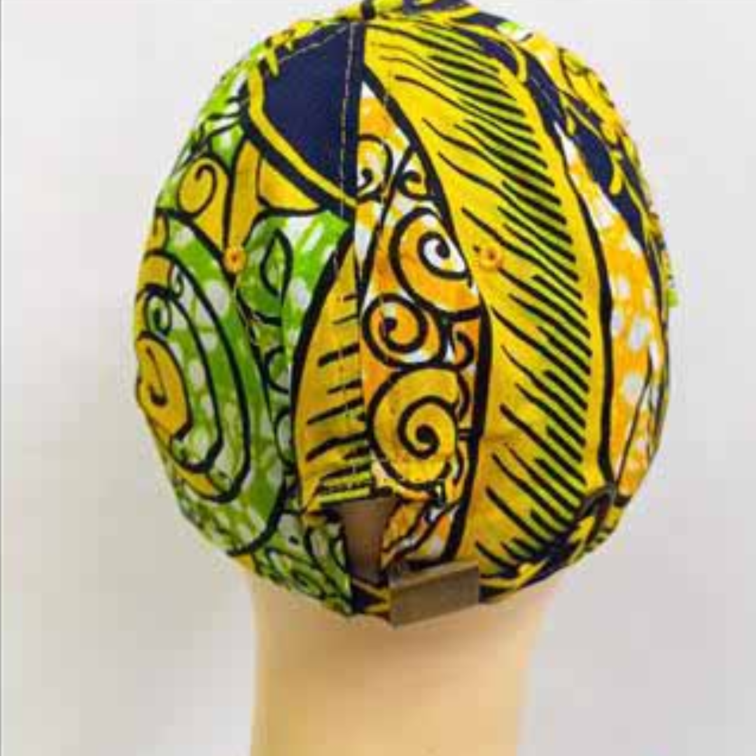 African Wax Print Cap - Image 3