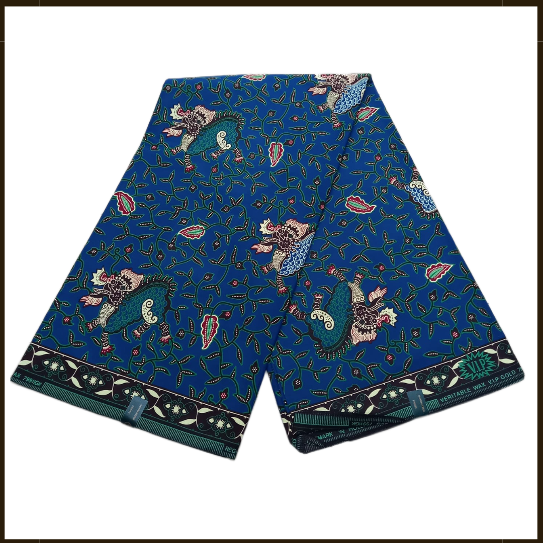 African Wax Fabric/Wax Clothes/Ghanaian Wax Print/Nigerian Ankara. 6 Yards Piece