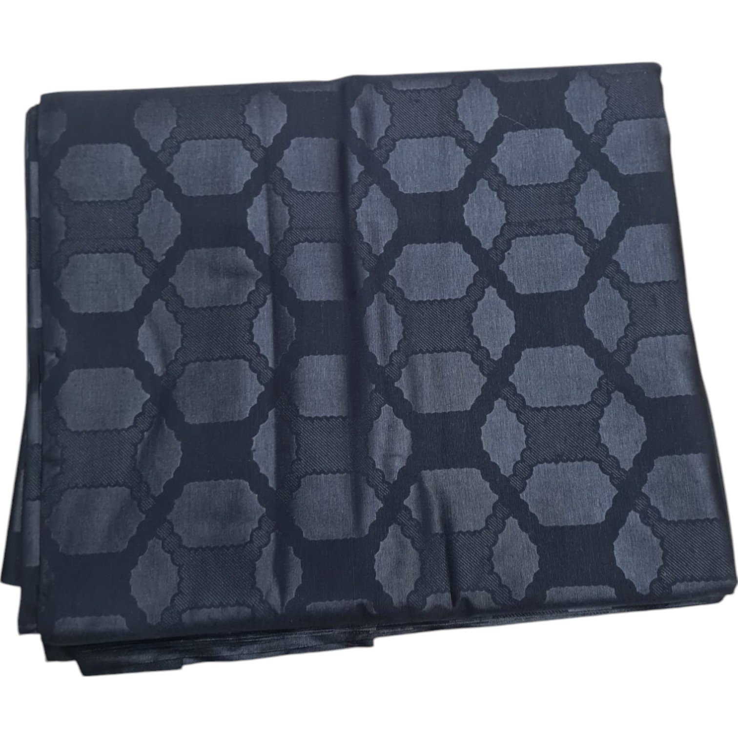 African Black Embossed cloth 6 Yard - Image 2