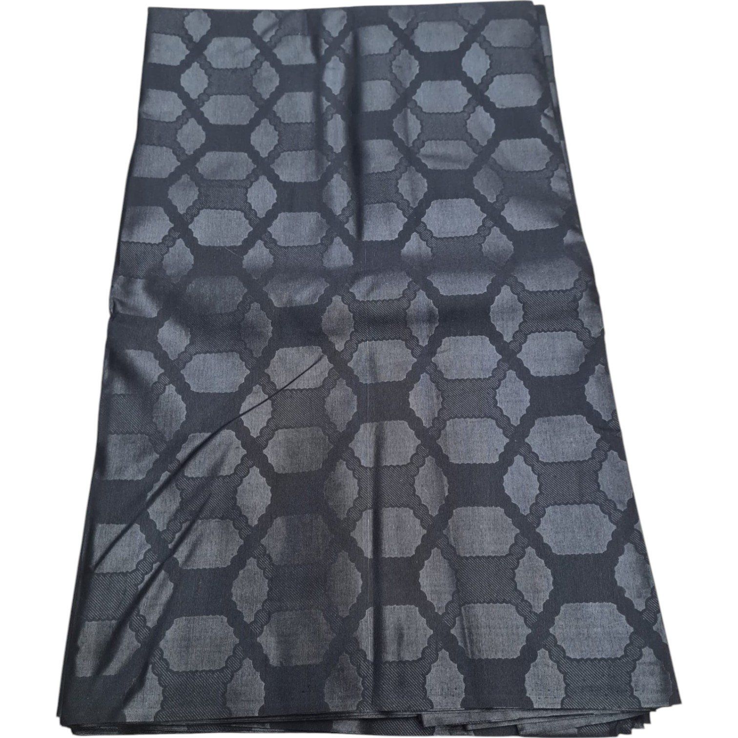 African Black Embossed cloth 6 Yard - Image 5