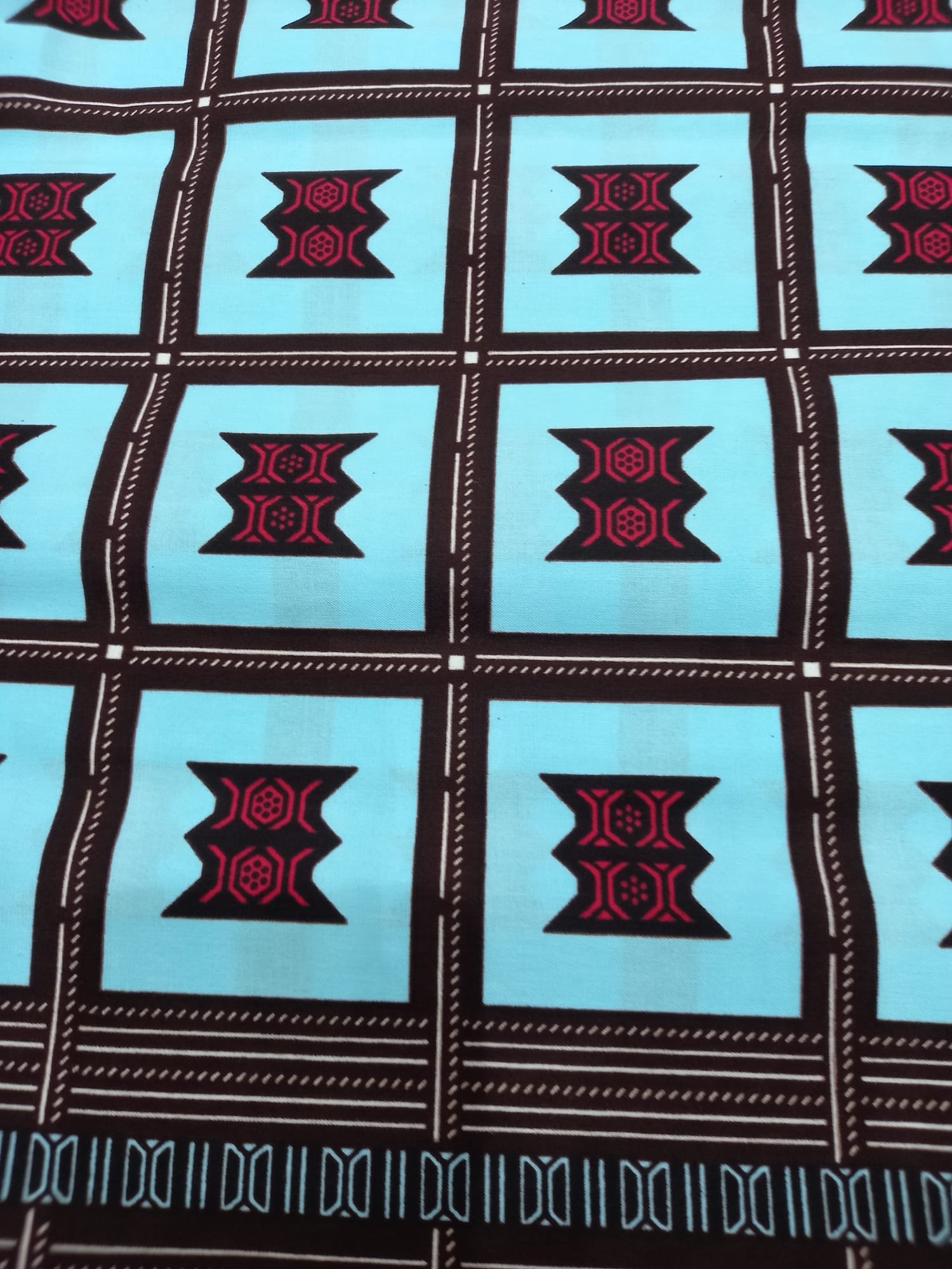 African Wax Fabric/Wax Clothes/Ghanaian Wax Print/Nigerian Ankara. 6 Yards Piece - Image 2
