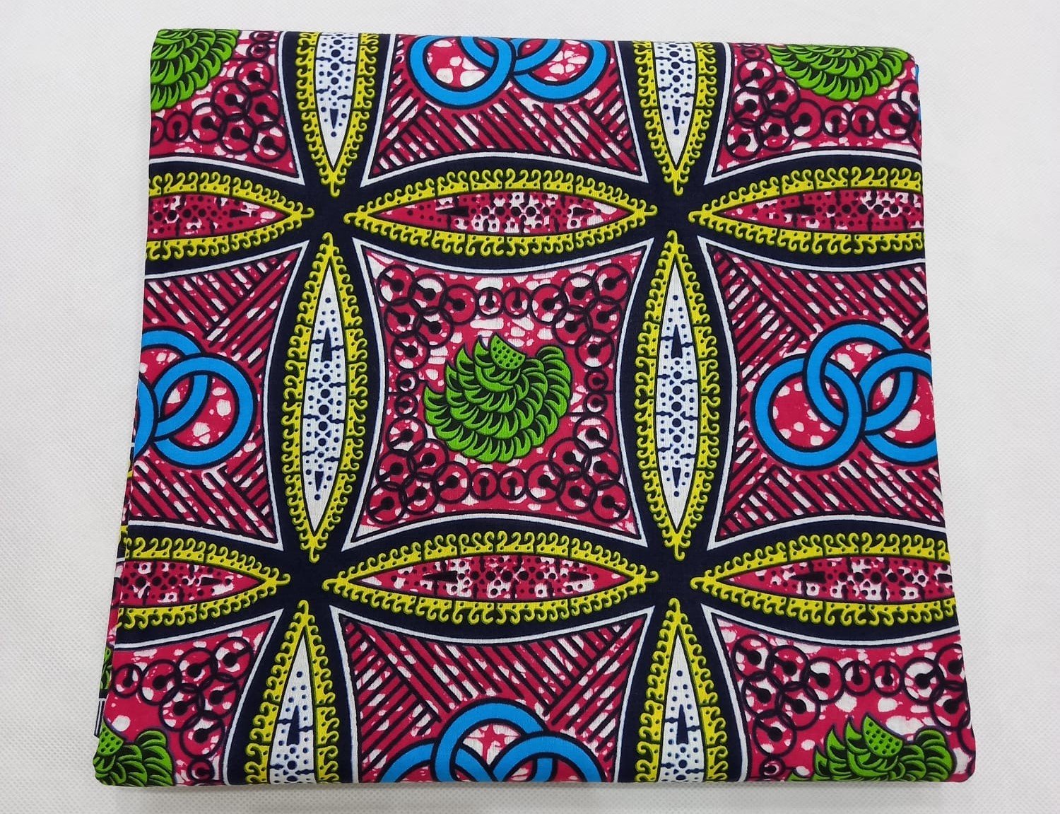African Wax Fabric/Wax Clothes/Ghanaian Wax Print/Nigerian Ankara. 6 Yards Piece - Image 5