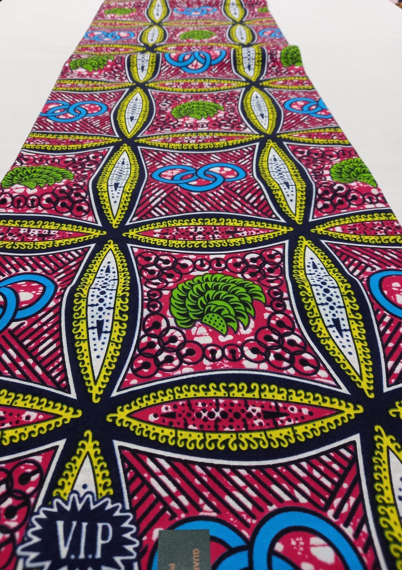 African Wax Fabric/Wax Clothes/Ghanaian Wax Print/Nigerian Ankara. 6 Yards Piece - Image 9