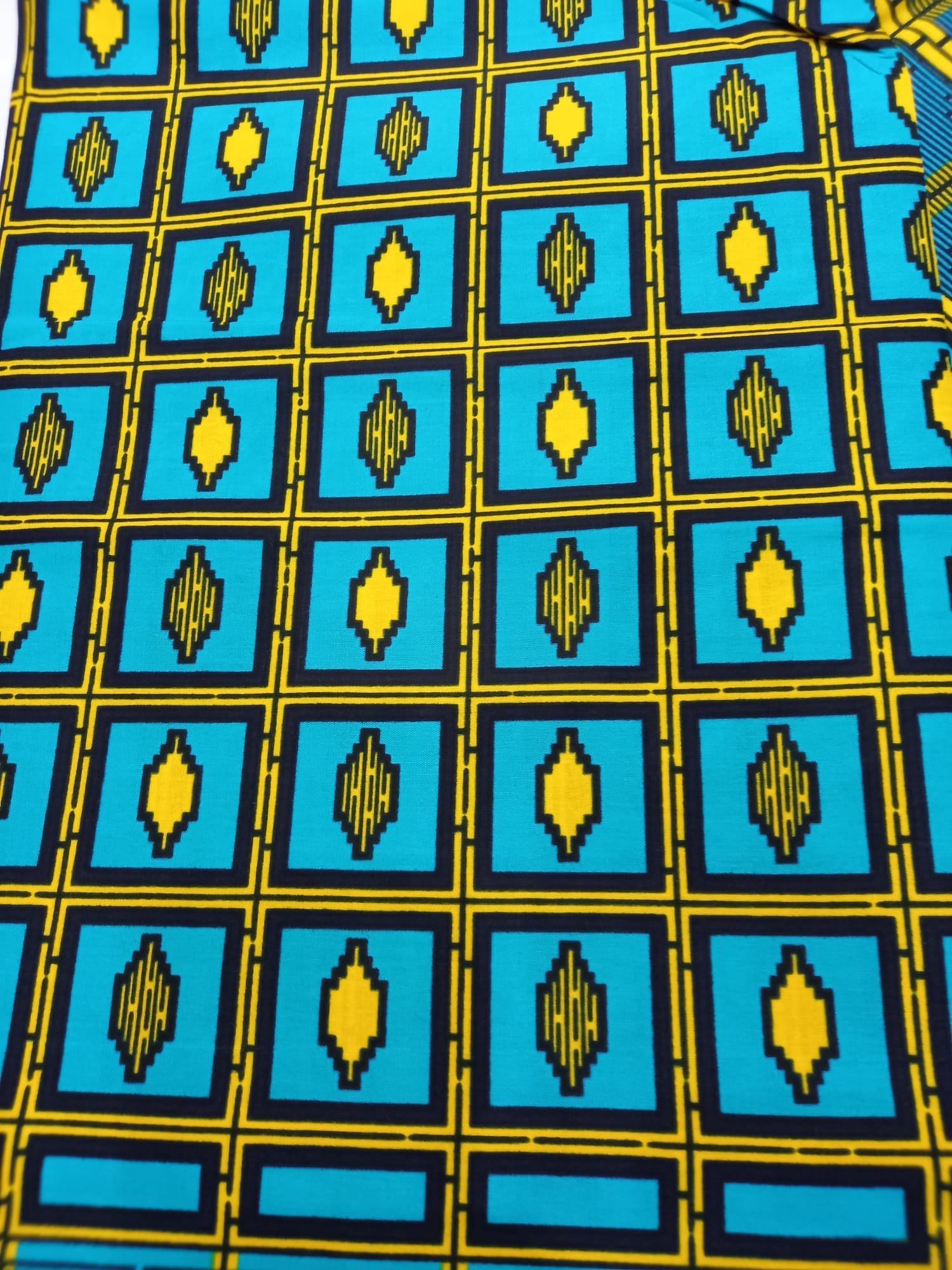 African Wax Fabric/Wax Clothes/Ghanaian Wax Print/Nigerian Ankara. 6 Yards Piece - Image 5
