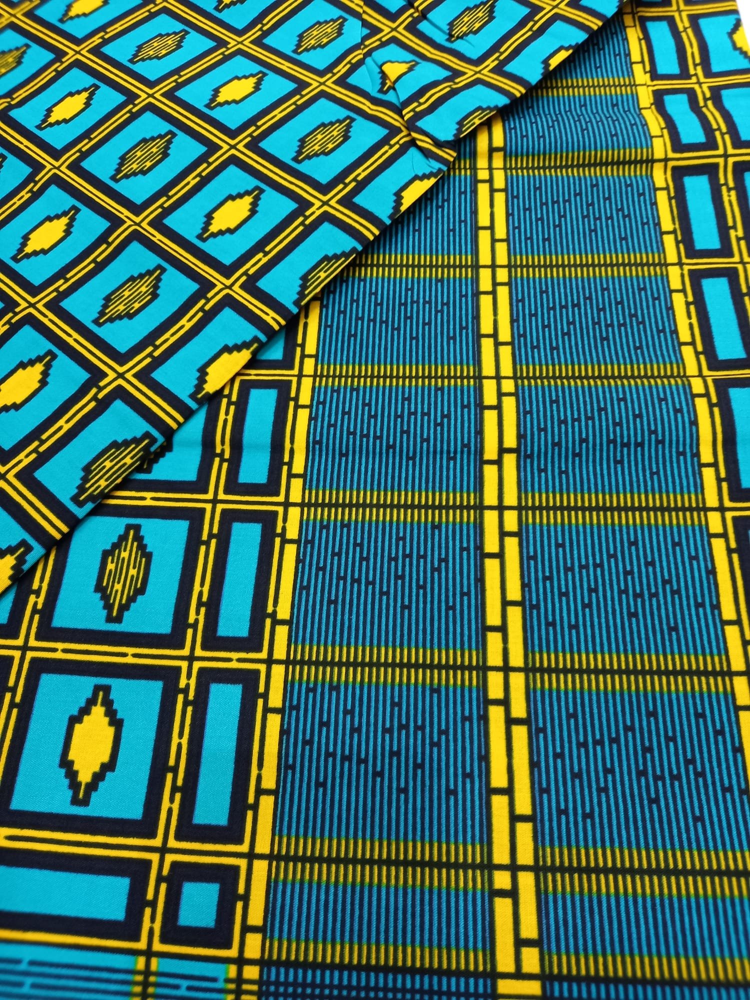 African Wax Fabric/Wax Clothes/Ghanaian Wax Print/Nigerian Ankara. 6 Yards Piece - Image 9
