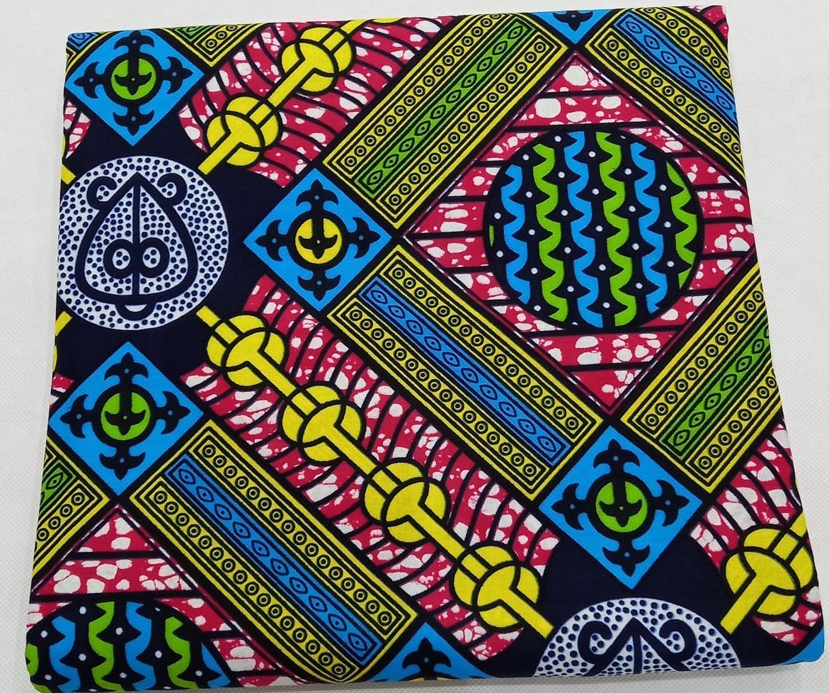 African Wax Fabric/Wax Clothes/Ghanaian Wax Print/Nigerian Ankara. 6 Yards Piece - Image 9