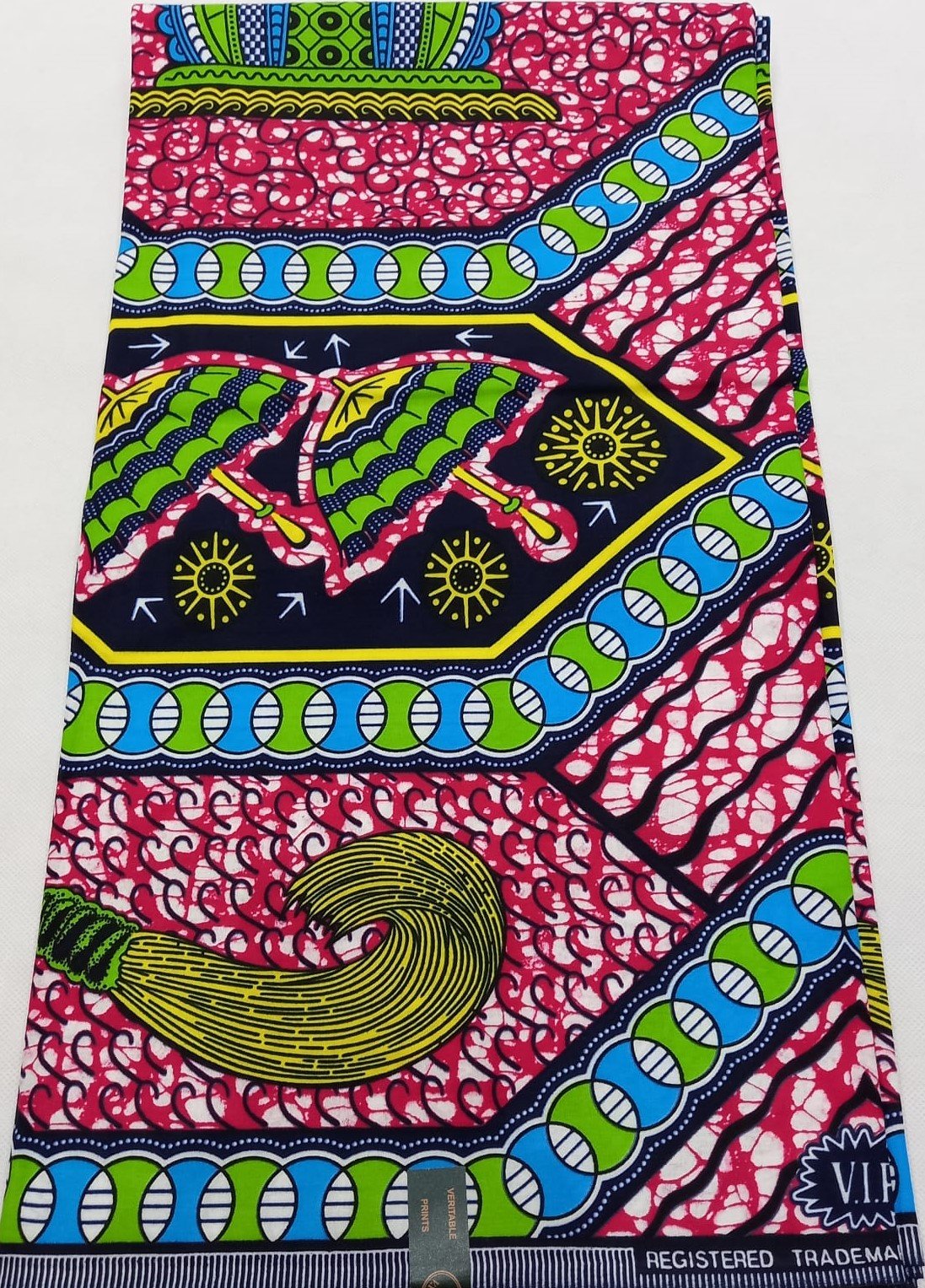 African Wax Fabric/Wax Clothes/Ghanaian Wax Print/Nigerian Ankara. 6 Yards Piece - Image 2