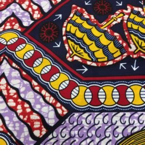 African Wax Fabric/Wax Clothes/Ghanaian Wax Print/Nigerian Ankara. 6 Yards Piece