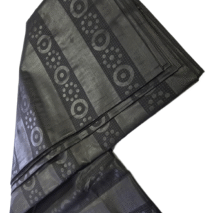 African Black Embossed cloth 6 Yard