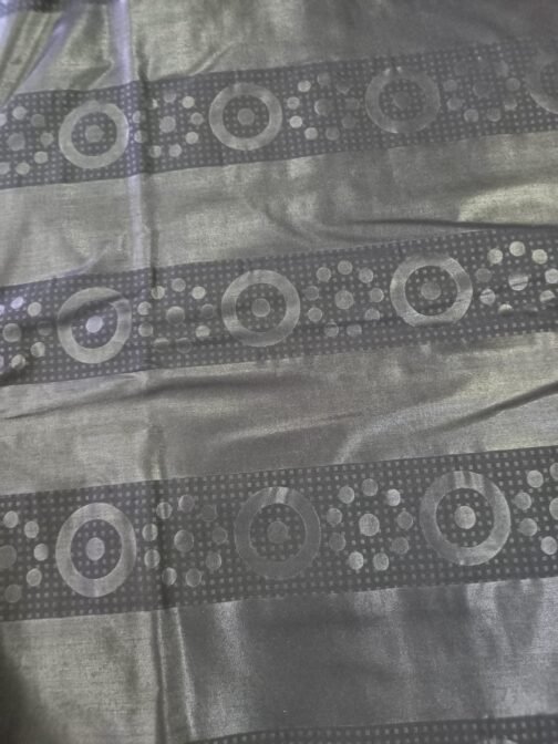 African Black Embossed cloth 6 Yard - Image 6