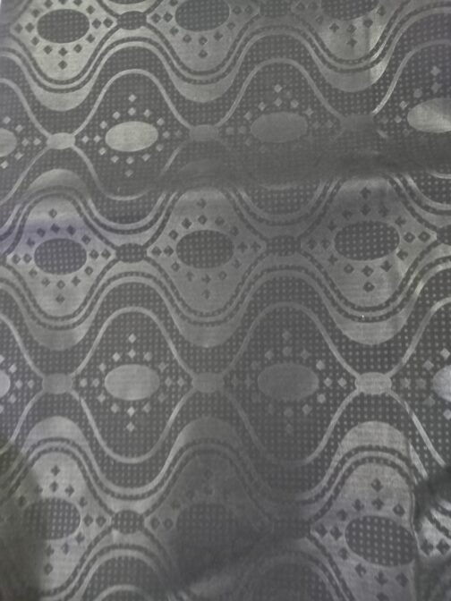 African Black Embossed cloth 6 Yard - Image 7