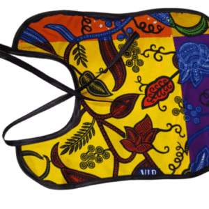 Handmade African Wax Print Baby Bib – Ankara Fabric, Soft & Reusable, Perfect Gift