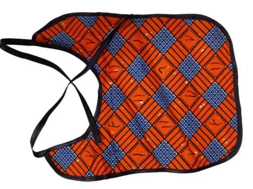 Handmade African Wax Print Baby Bib – Ankara Fabric, Soft & Reusable, Perfect Gift - Image 2