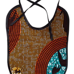 Handmade African Wax Print Baby Bib – Ankara Fabric, Soft & Reusable, Perfect Gift