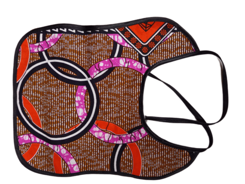Handmade African Wax Print Baby Bib – Ankara Fabric, Soft & Reusable, Perfect Gift - Image 2