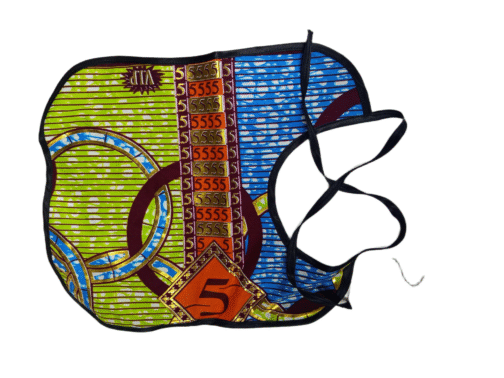 Handmade African Wax Print Baby Bib – Ankara Fabric, Soft & Reusable, Perfect Gift - Image 2