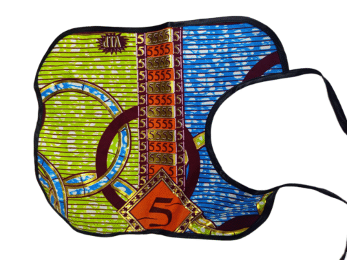 Handmade African Wax Print Baby Bib – Ankara Fabric, Soft & Reusable, Perfect Gift - Image 5