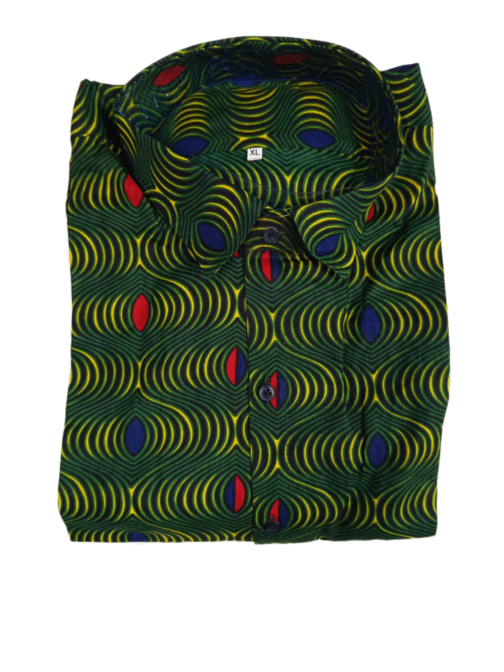 African Wax Print Shirt – Handmade Ankara Shirt for Men - Image 4