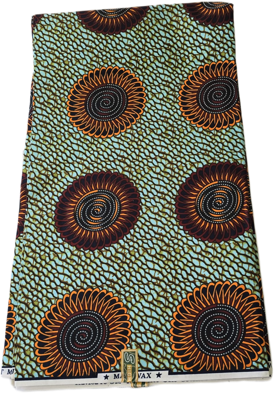 Special African Wax Print 6 Yards Piece – Polycotton - Image 13